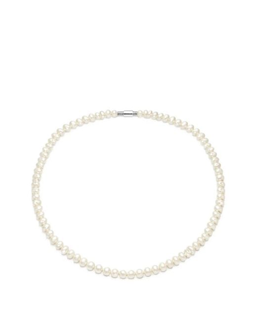 Yoj White Choker Pearl Necklace