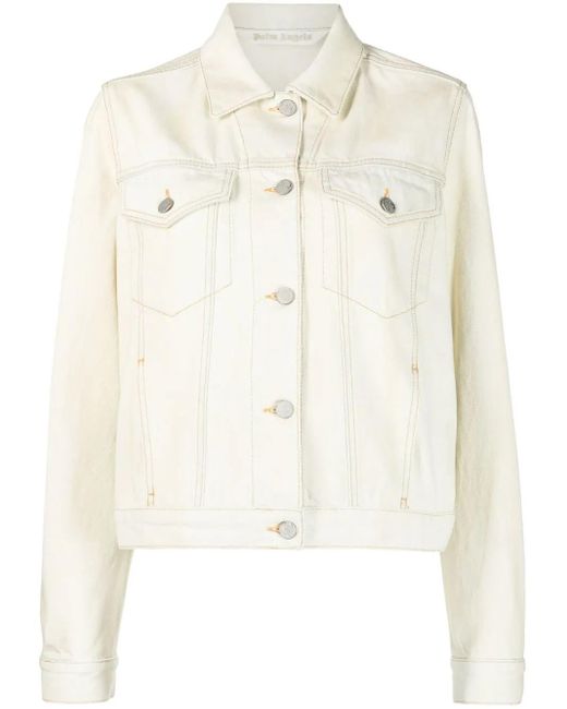 Palm Angels Natural Bull Denim Jacket