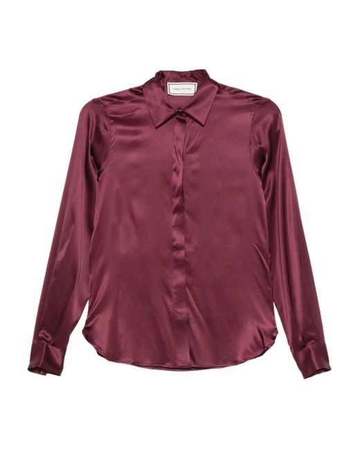 Tagliatore Andra Blouse in het Purple