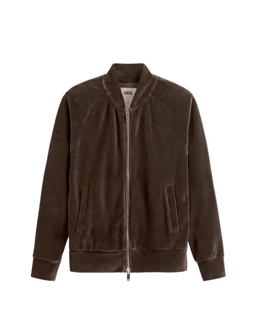 Oas Brown Sierra Bomber Jacket for men