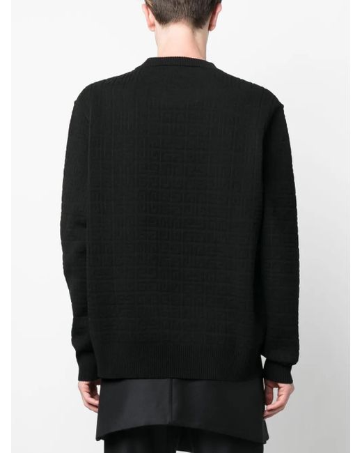 Sudadera En Jacquard Givenchy de hombre de color Black