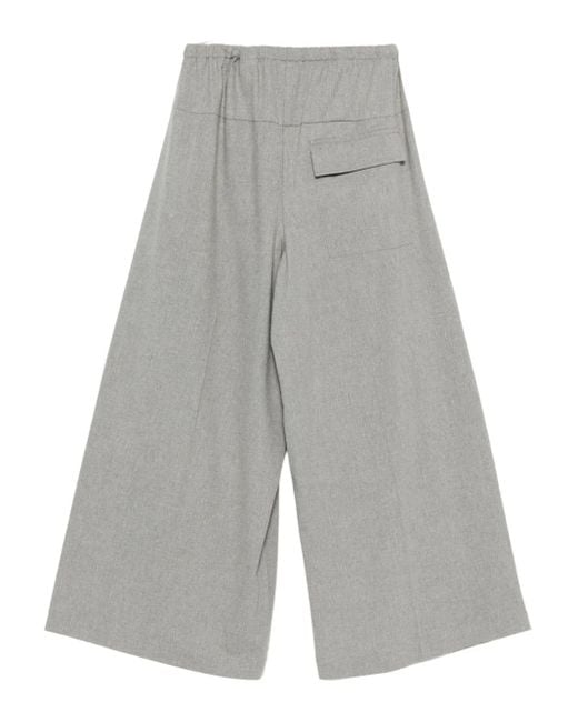 Alysi Gray Drawstring Trousers