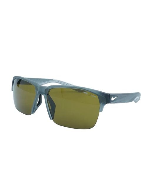 Nike Green Maverick Free E Rectangle-Frame Sunglasses