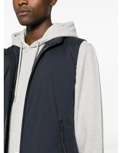 Moorer Blue Senio Padded Gilet for men