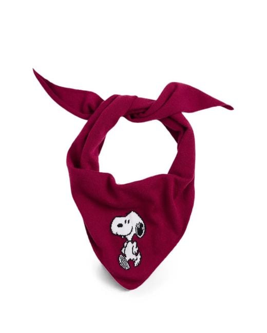 Chinti & Parker Blue Snoopy Triangle Scarf