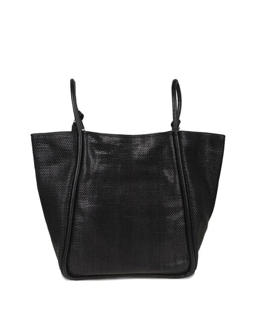 Dragon Diffusion Ana Woven Leather Tote Bag in Black | Lyst