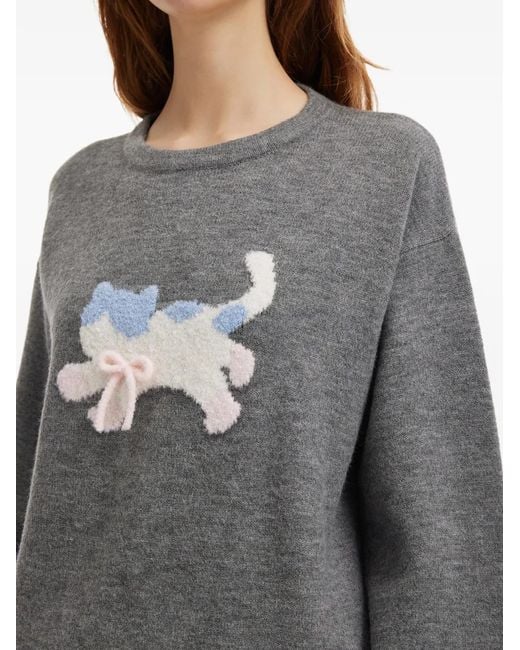 Pull Colour Block B+ AB en coloris Gray
