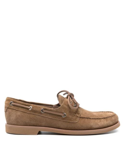 Gianvito Rossi Vandée Segelschuhe Aus Wildleder in Brown für Herren