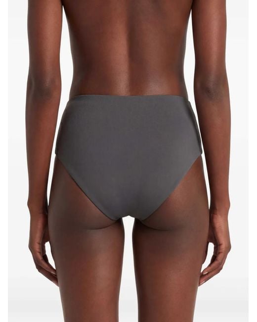 Christopher Esber Black Orbit Ruched Bikini Bottoms
