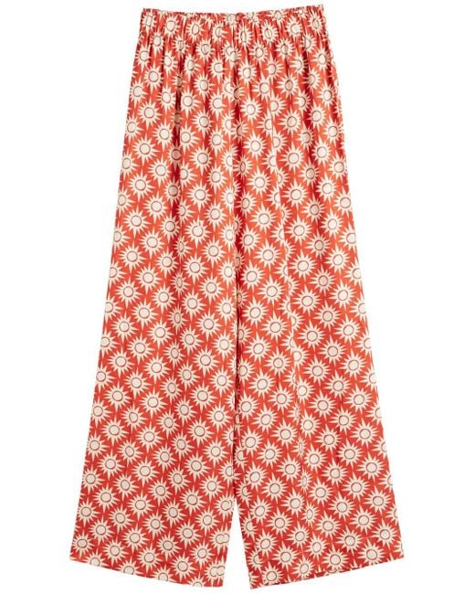 Chinti & Parker Red X Laura Whitmore Pantalon Imprimé