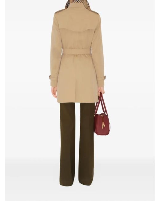 Burberry Natural Belted Double-Breasted Trench Coat