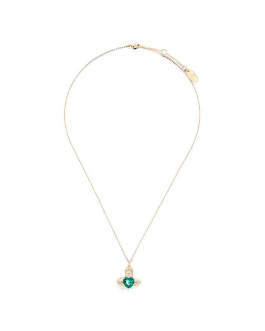 Vivienne Westwood White Ariella Orb Necklace