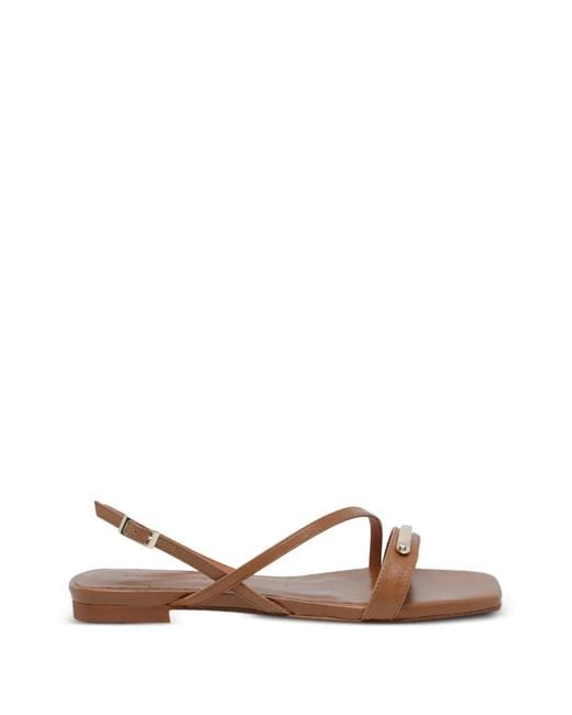 Angel Alarcon Brown Greta Square-Toe Sandals