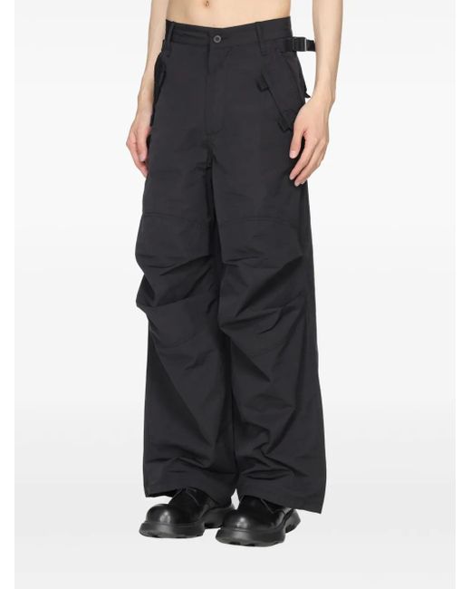 032c Blue Hyperbole Cotton-Blend Cargo Trousers for men