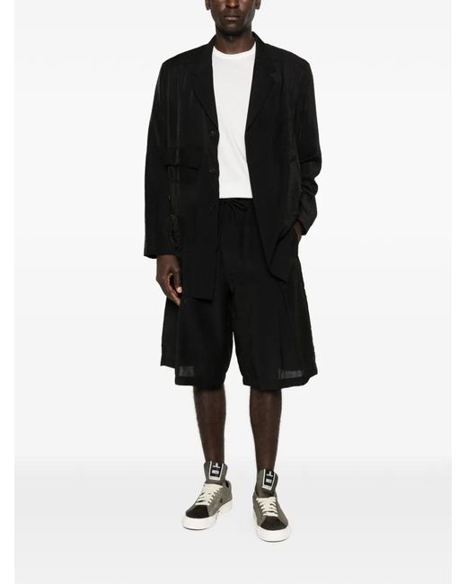Y-3 Black Pocket Button Blazer for men