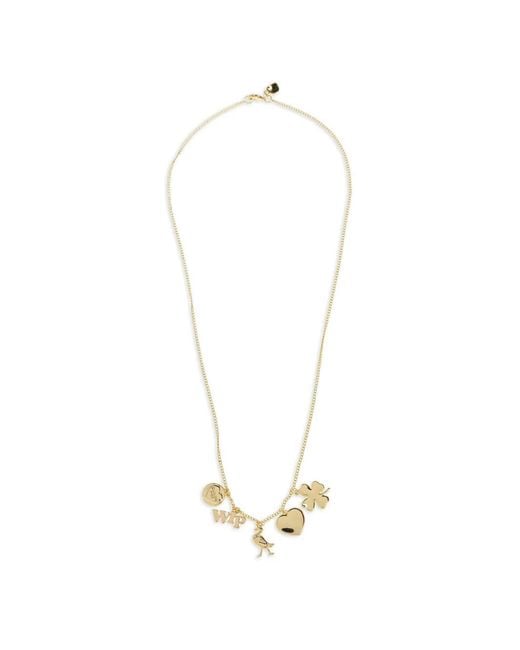 Carhartt White Clover Charm Necklace