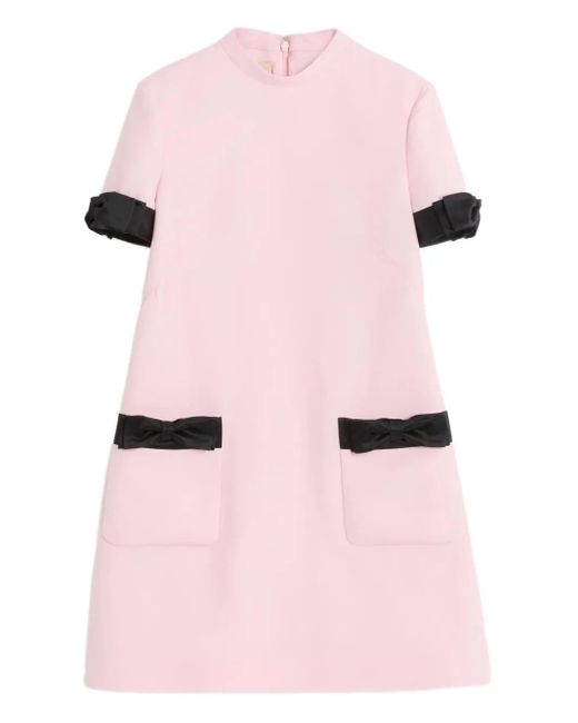 Abito Corto Crepe Couture di Valentino Garavani in Pink