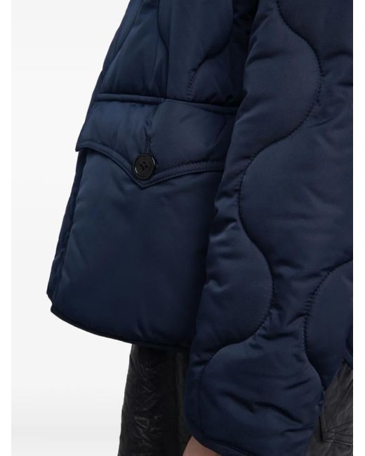 Zadig & Voltaire Blue Bunji Quilted Button-Fastening Jacket