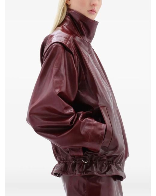 Remain Red High-Neck Drawstring Jacket