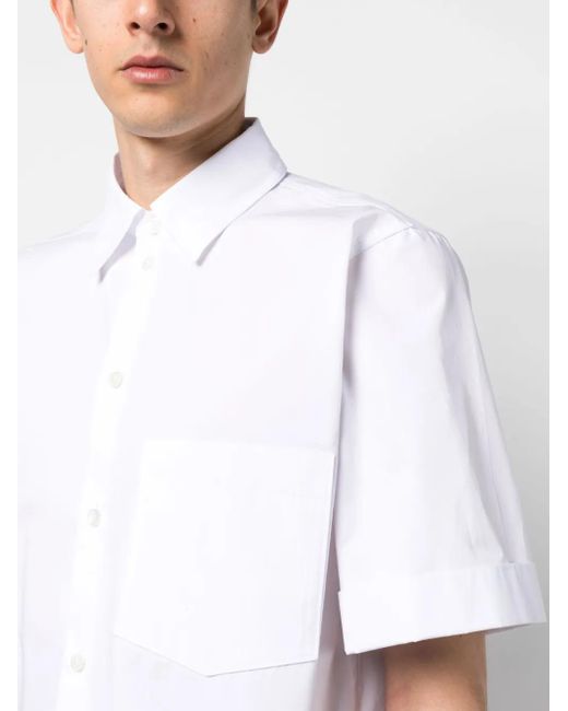 Rohe White Short-Sleeve Cotton Shirt for men