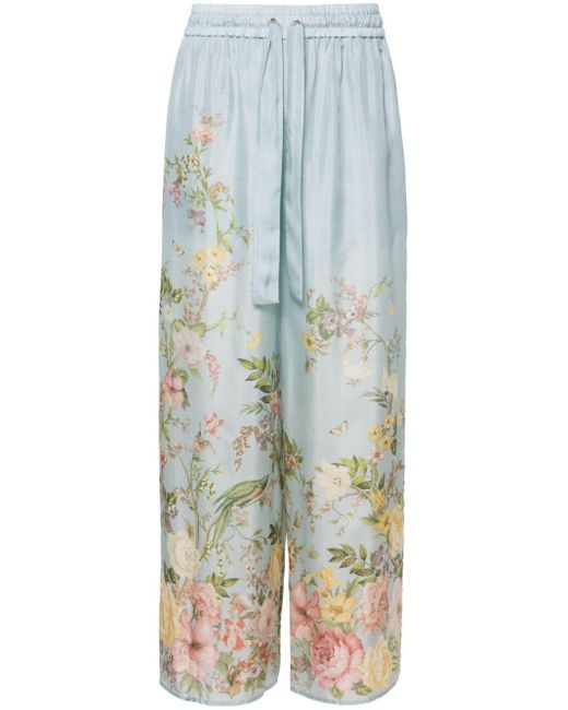 Zimmermann Blue Waverly Relaxed Trousers