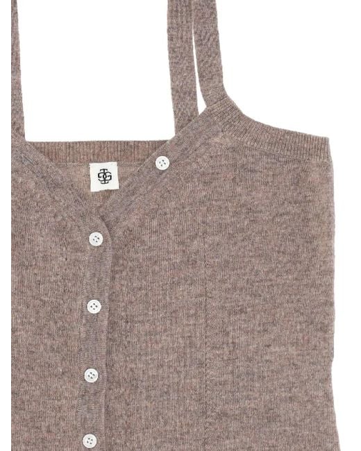 THE GARMENT Gray Buttoned Top