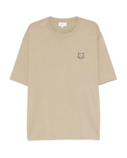 Maison Kitsuné Natural Fox Head T-Shirt for men