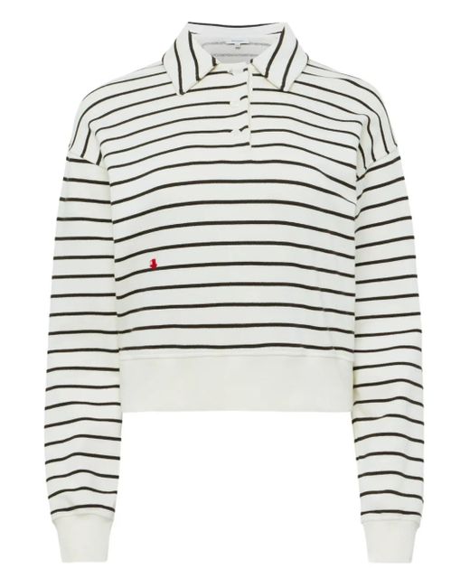 J.W. Anderson White Striped Polo Shirt