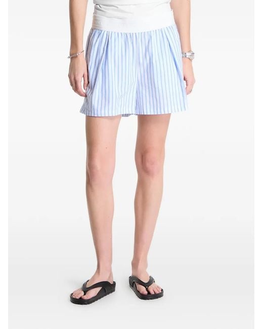 Nike White Chill Poplin Striped Shorts