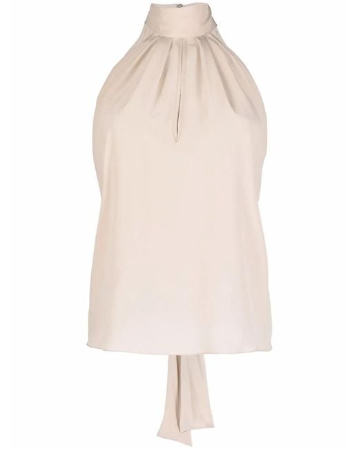 Philipp Plein Multicolor High-Neck Chiffon Top