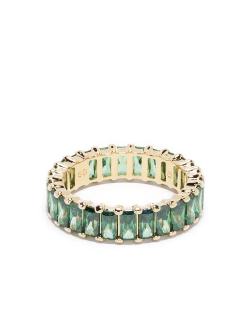 Swarovski Matrix クリスタル リング Green