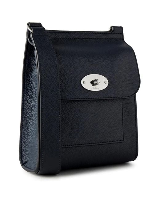 Mulberry Blue Small Antony Leather Shoulder Bag for men