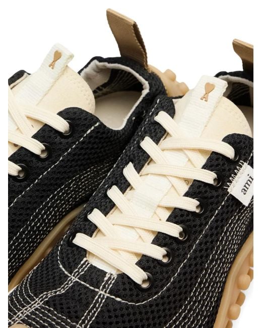 AMI Mirage Mesh Sneakers in het Black
