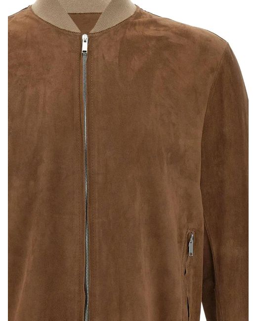 CONCEPT LEATHER Brown Marc37 Lecce Leather Jacket for men