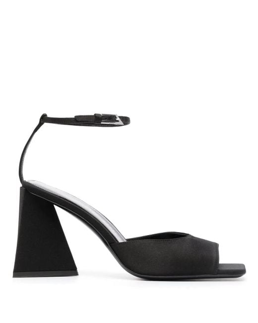 The Attico Black Piper 85Mm Sandal