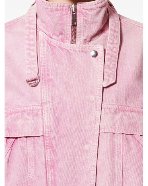 Veste Joseline En Jean Isabel Marant en coloris Pink