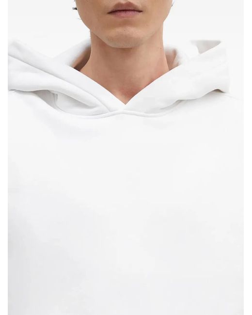 Alpha Industries White Logo Hooded Hoodie for men