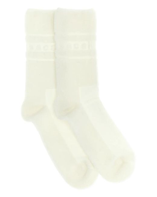 Sacai White Logo Socks