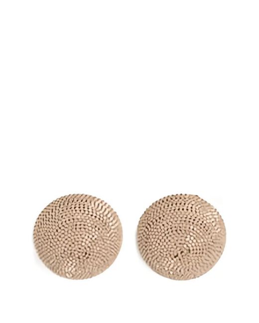 Fabiana Filippi Natural Filo Textured Round Earrings