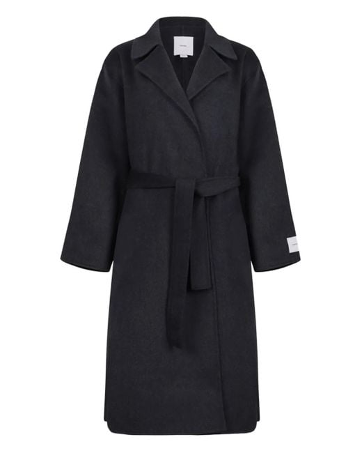 Calvin Klein Wool-blend Belted Coat Black