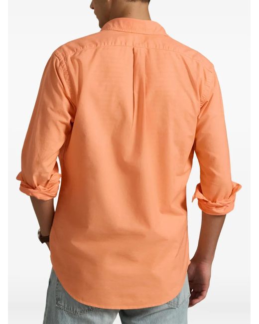Polo Ralph Lauren Orange Long-Sleeve Shirt for men