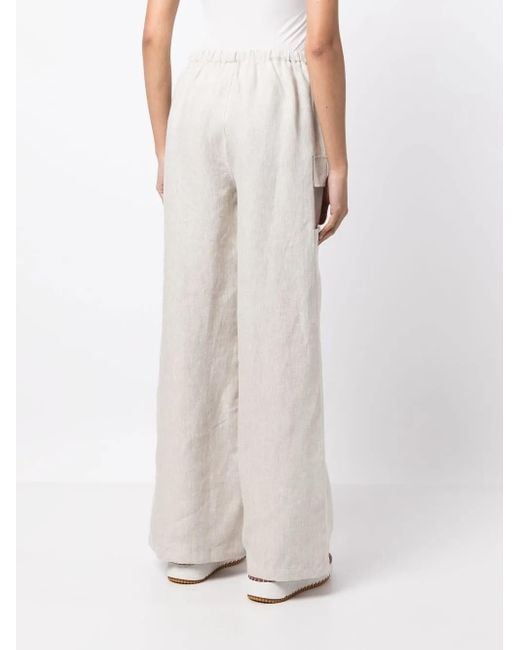 Pantalon Ethan En Lin À Coupe Ample Reformation en coloris White