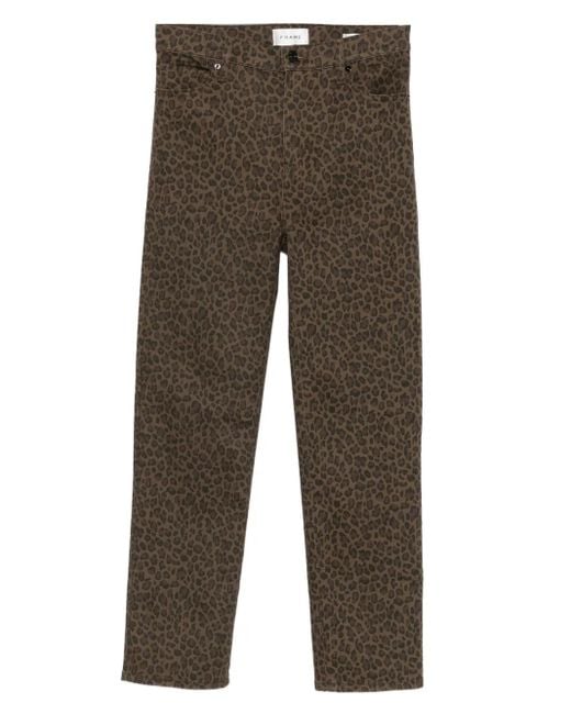 FRAME Gray Jeans mit Leoparden-Print