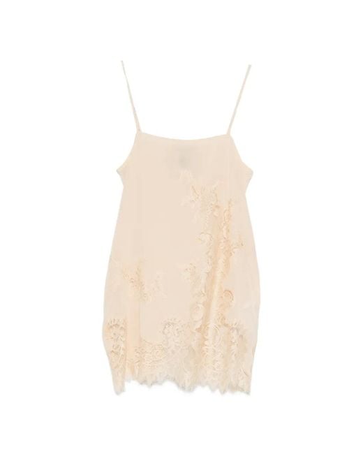 Semicouture White Lace Top