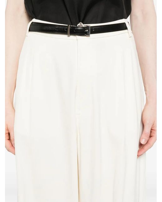 DARKPARK White Phebe Pleated Trousers
