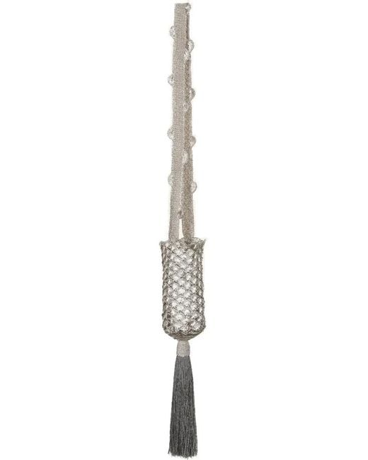 Johanna Ortiz White Fates Bouquet Tassel Mini Bag