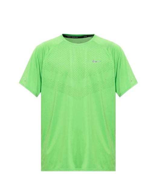 Nike Green Logo-Print T-Shirt for men