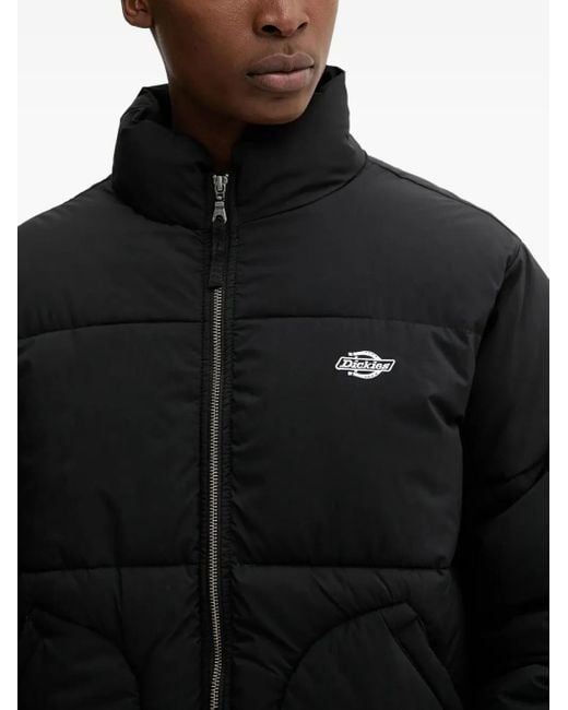 Dickies Summerdale Gewatteerd Jack in het Black voor heren