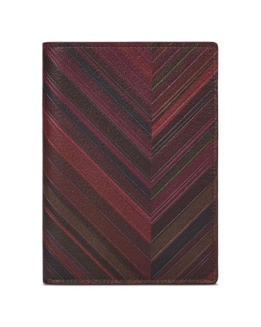 Paul Smith Purple Chevron Passport Cover for men