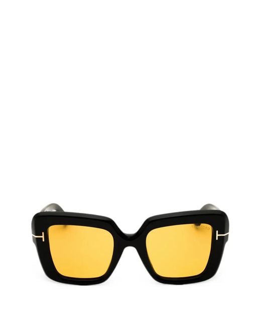 Tom Ford Black Oversized Square-Frame Sunglasses